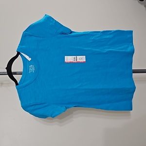 5 For $15!! NWT Women's Sz Small Time And Tru Blue Crew Tee T-Shirt